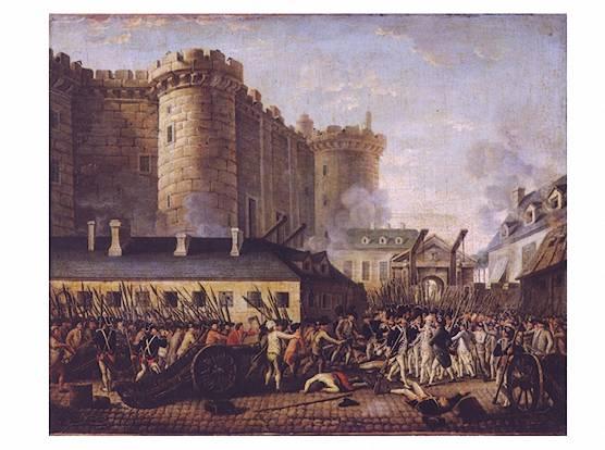 French Revolution Peasants in Paris, afraid that the King would put down the Estates General by force, and by rumors of foreign troops invading France, attacked
