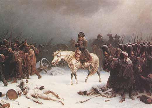 After a 3 month march, and having lost 80,000 men, Napoleon reached Moscow, only to find it abandoned and in flames Napoleon s supply lines were spread too thin to be effective