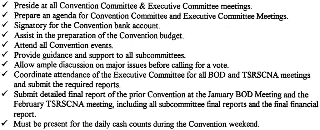 year's committee. VI. THE EXECUTIVE COMMITTEE The Executive Committee acts on behalf of the Convention Committee between Convention Committee meetings.
