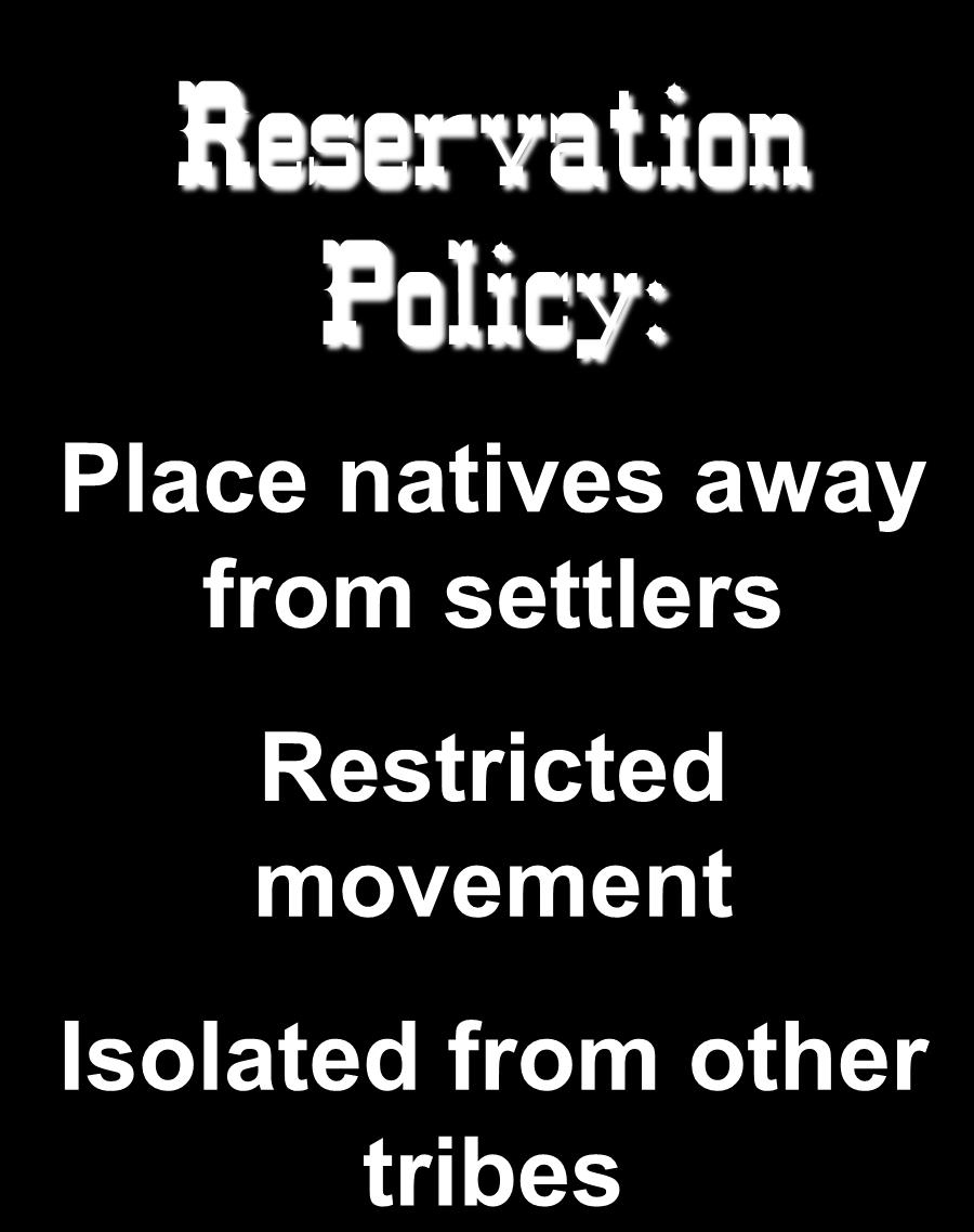 Reservation Policy: