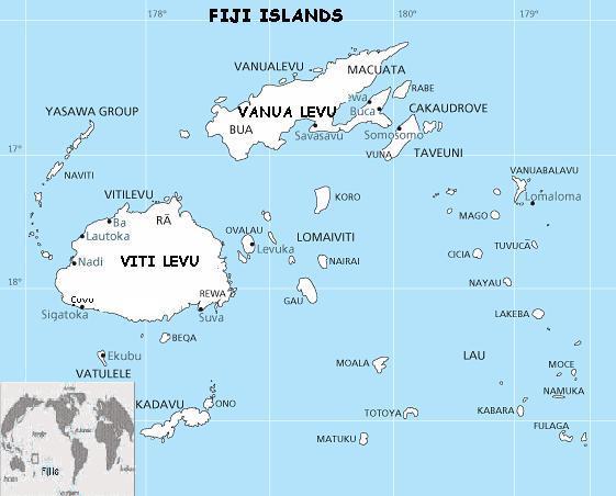 CHAPTER 2: CODIFYING VANUA - THE EVOLUTION OF FIJIAN NATURAL RESOURCE GOVERNANCE An Overview of the Fiji Islands The Fiji Islands are located between 15-23 o S and 177-178 o W, composed of about 330