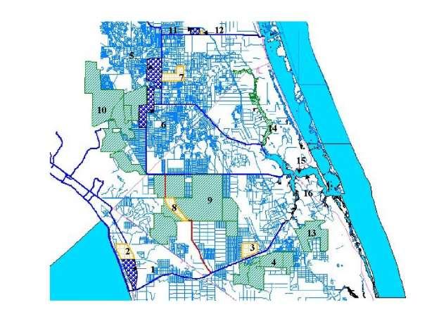 Indian River Lagoon Feasibility Study and EIS Components C-23/24 Basin Components 5. C-23/24 North Reservoir 6. C-23/24 South Reservoir 7. C-23/24 Stormwater Treatment Area 8.