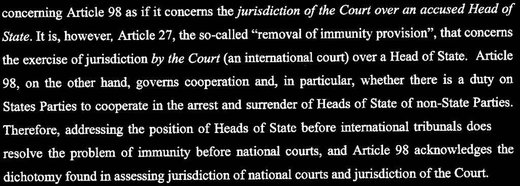 2. There has been an increase in prosecution of Heads of State in international tribunals; 63.