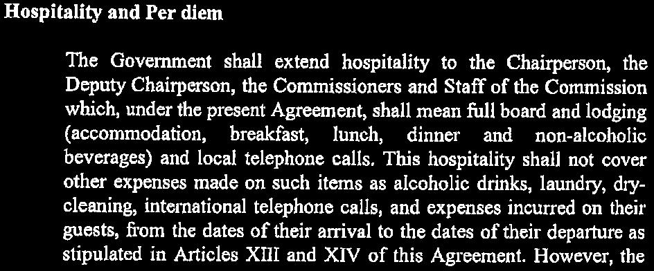 ARTICLE II HOSPITALITY, TRANSPORTATION AND BANKING FACILITIES In accordance with Rules 6(2) and 5(2) of the Rules of Procedure of the Executive Council and the Assembly,