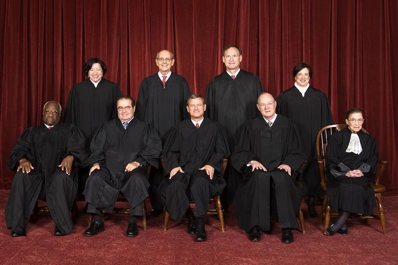The Supreme Court Justices Back Row: Sonia Sotomayor, Stephen Breyer, Samuel A.