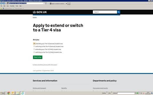 Applicant already registered / created an account Applicants who already have an account, should visit www.gov.
