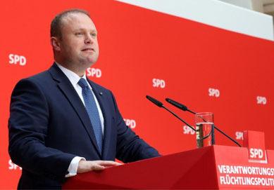 12 The Voice of the Maltese Tuesday June 9, 2015 Roundup of News About Malta Dr Joseph Muscat addressing the SPD Conference in Berlin Malta's unemployment rate second lowest in eurozone European