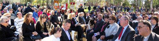 Tuesday June 9, 2015 The Voice of the Maltese 3 A section of the crowd that attended the commemoration The 1919 remembered They came to the Maltese Bi Centennial Monument at Civic Park Pendle Hill