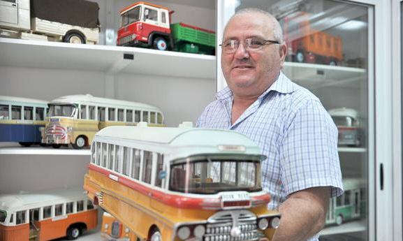 6 The Voice of the Maltese Tuesday June 9, 2015 Ninu Bugeja has created 43 detailed handmade model buses Model maker ensuring that Malta s buses legacy lives on For the past 36 years retired bus