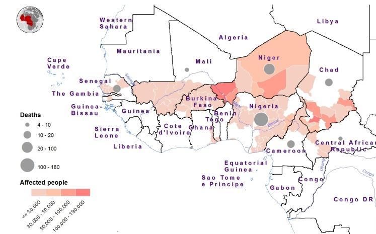 In Nigeria, the prospects for Flood Affected Areas as of 15 September 2012 good crops have vanished for communities along the River Niger and in the states affected by the sudden release of water