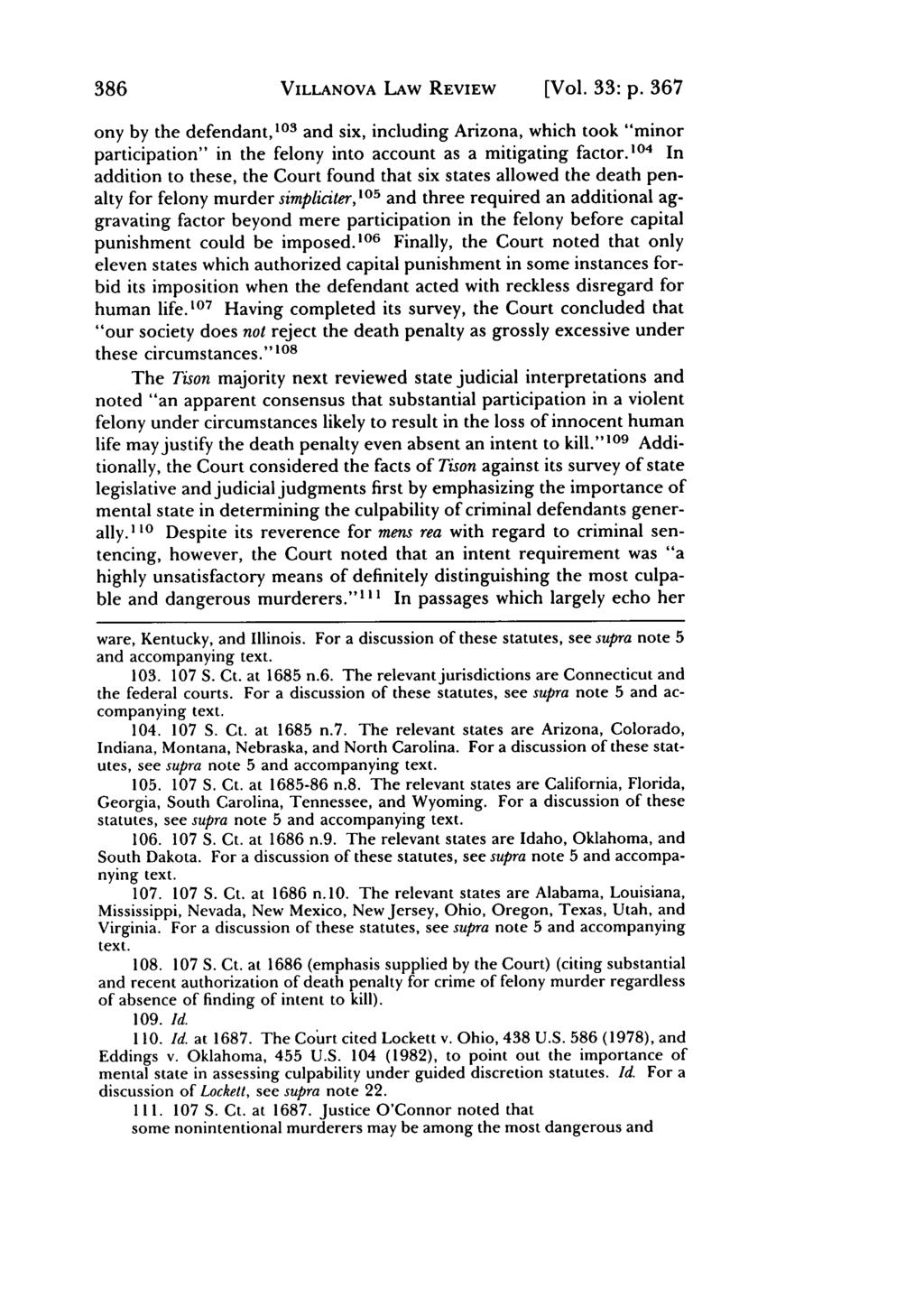 Villanova Law Review, Vol. 33, Iss. 2 [1988], Art. 4 386 VILLANOVA LAW REVIEW [Vol. 33: p.