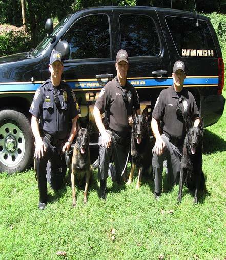 K-9 Unit There is three K-9 Explosive Units and one K-9 Patrol/Narcotics Unit. The K-9 Explosive Unit is used to search suspicious and unattended packages.