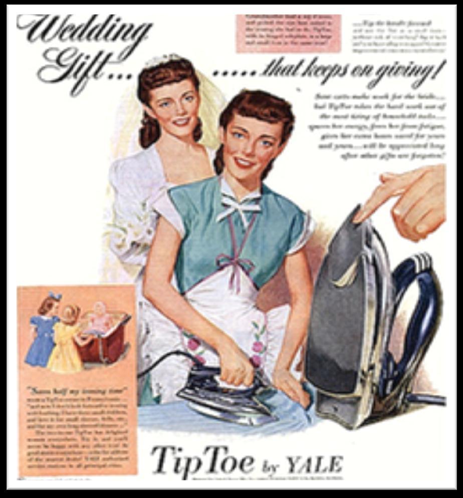 ad for an electric iron A