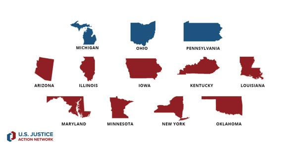 USJAN State Accomplishments After initial successes in its three initial priority states of Michigan, Ohio and Pennsylvania, USJAN announced it would expand its target states from three to 12.