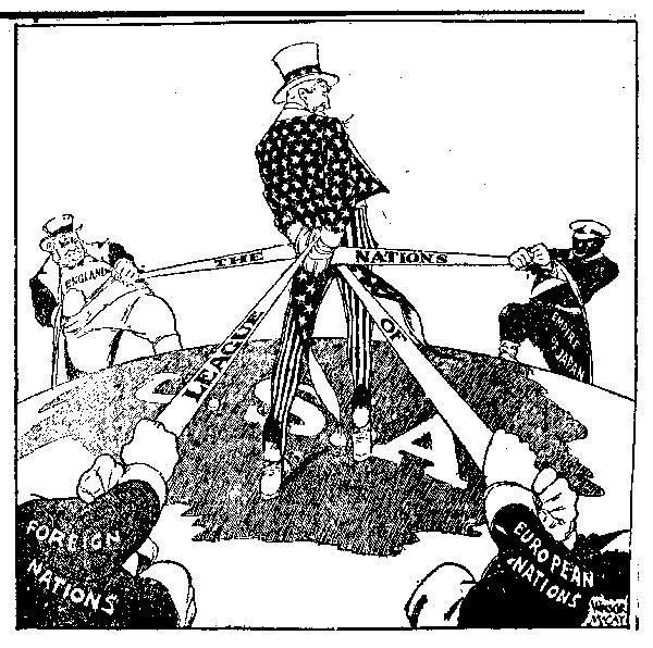 AMERICANS OPPOSE THE LEAGUE OF NATIONS American opposition to US involvement in the League of Nations led the US Senate to refuse to ratify the Treaty of Versailles.