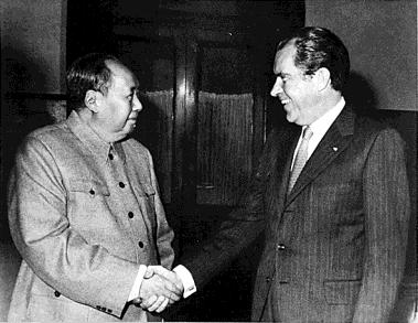 against the other, an even balance. Nixon 1971 a. China and the Soviet Union i. Taiwan, China & Counterbalance ii. Nixon visits China iii.