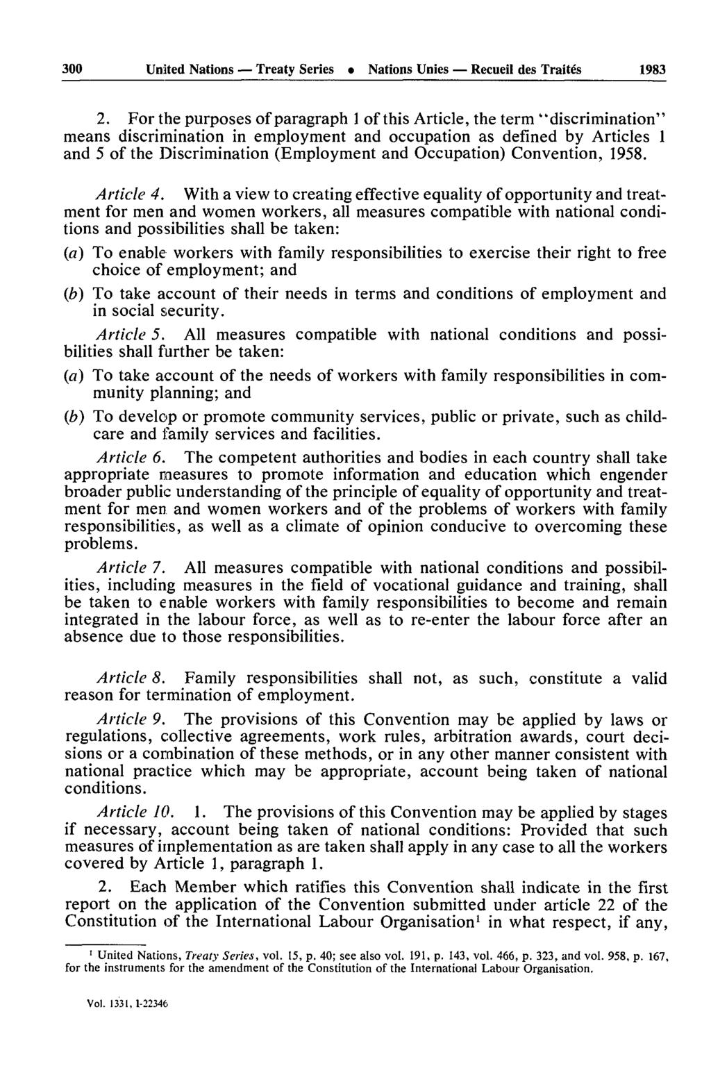 300 United Nations Treaty Series Nations Unies Recueil des Traités 1983 2.