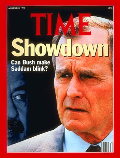 Bush s Foreign Policy The Gulf War: 1990, Iraqi leader Saddam Hussein invaded Kuwait,