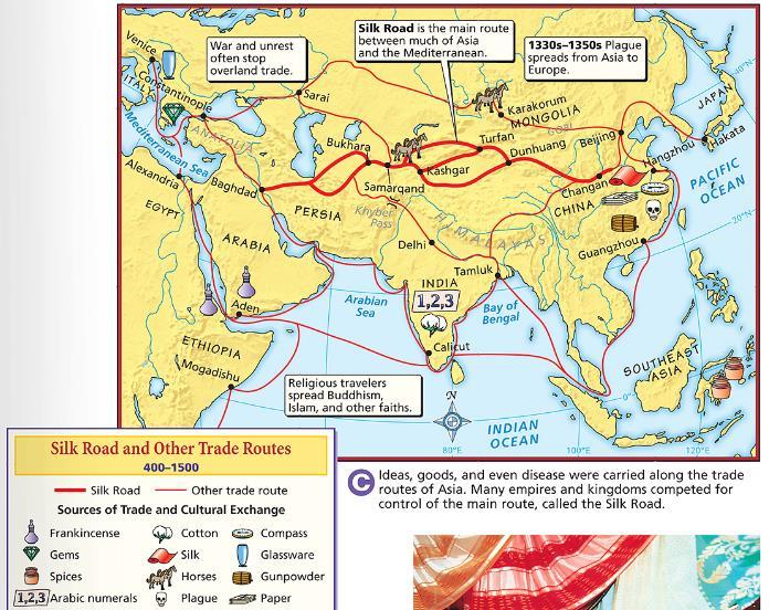 But, outsiders came across the Silk Road for China s exotic goods