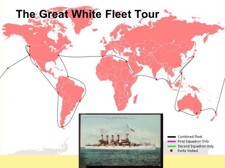 1907-1909 Great White Fleet: Japan emerged as Pacific naval power Japan excluded Americans from trade