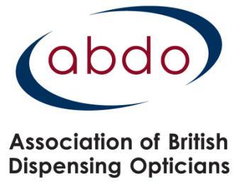 The Association of British Dispensing Opticians (ABDO) represents over 5,000 dispensing opticians in the UK; it also provides professional liability insurance for its members.