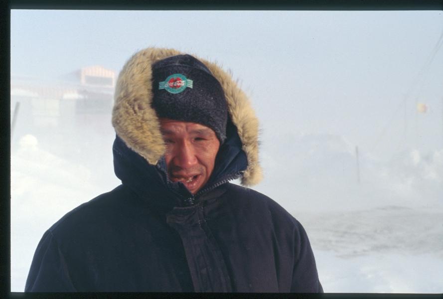 This is Insiq Shoo, homeless in Iqaluit at minus 30. Insiq had been homeless for nearly a year when I had met him. Iqaluit!s men!