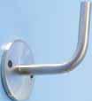 Curved handrail support Ø 0.47" plate size no.