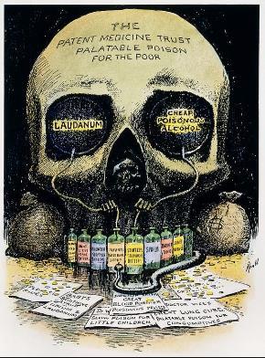 -Pure Food and Drug Act of 1906: bans food and drugs that are impure or falsely