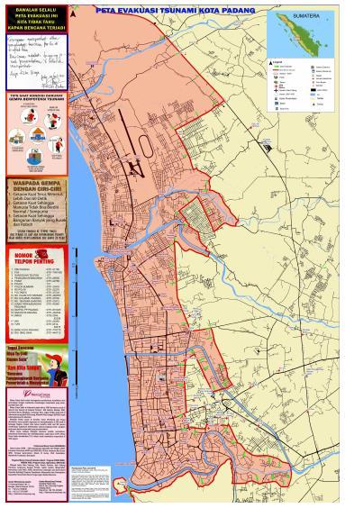 (Sources: Hamzah Latief, 2015) Evacuation Map of Padang City
