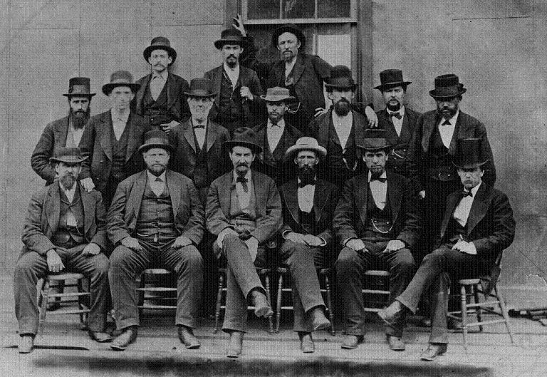 Primary Source B: Railroad Bosses Photograph B&O Railroad Bosses [1871]. Photograph. Hays T. Watkins Research Library. P1.