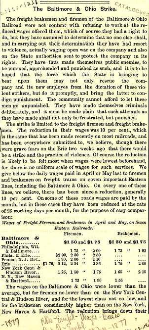 Document D The Baltimore & Ohio Strike.