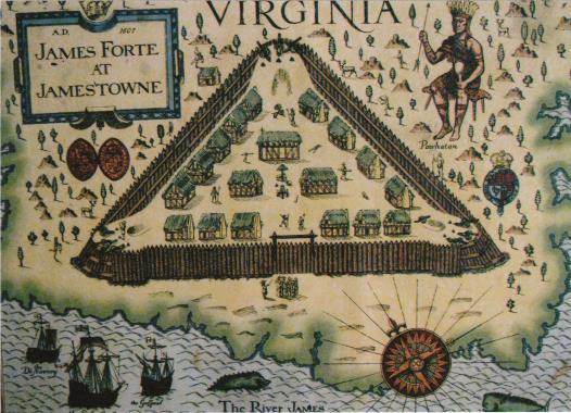 Name: _ Jamestown (name after King James I) HOT DATE 1607 3 Main Problems bad land swampy, mosquitoes, hot summers, cold winters settlers no women, no farmers, gentlemen didn t want to