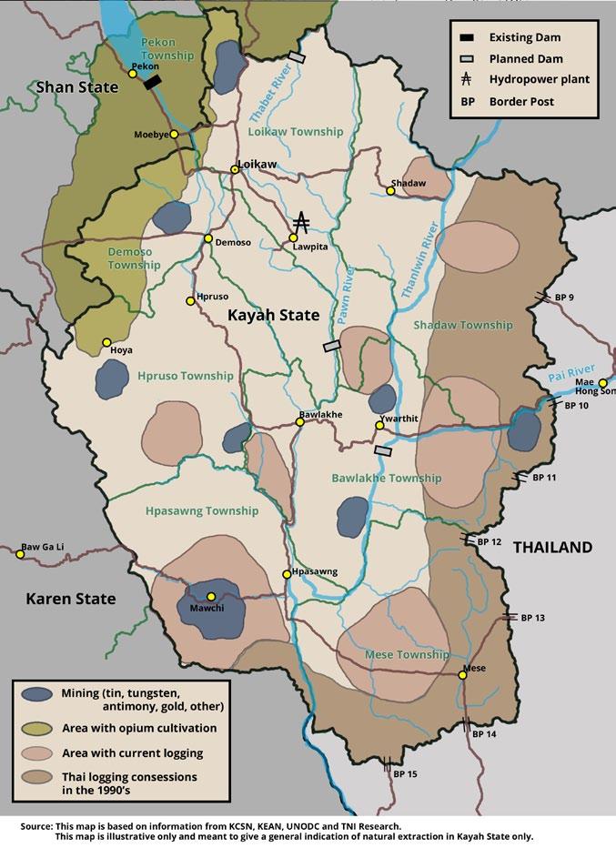 Karenni Natural Resources Map transnationalinstitute From War to