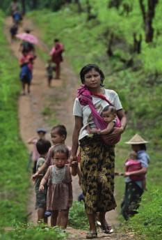 We were deeply concerned about developments in Karen State in June when up to 4,000 people were forced to flee to Thailand because of an offensive by the Burmese army.