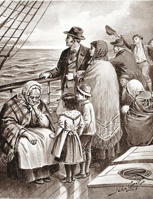 The journey to Canada took six weeks or more, and the conditions on most ships were terrible. Ship owners crammed in as many people as possible. Lice and fleas were everywhere.