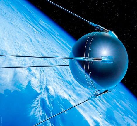 The Space Race: o On October 4, 1957, the USSR launched a tiny satellite Sputnik 1, o The following month they launched a much larger satellite with a dog named Laika successfully.