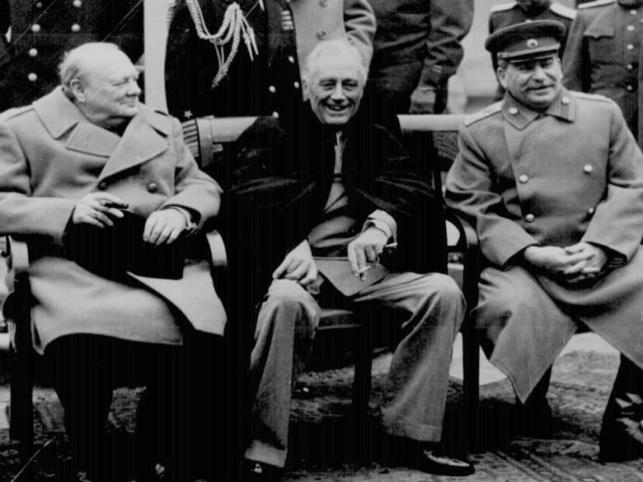 Allies Disagree on Future of Eastern Europe. By the time Stalin, Churchill and FDR met in Yalta in Feb 1945, it was clear that the allies would defeat Germany.