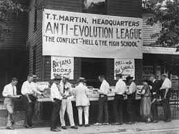 Scopes Trial Scopes trial took place in 1925, also in Dayton Tennessee. The Scopes Trial was about the teaching of evolution in tennessee public schools.