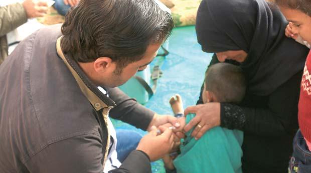 By the end of the year, 54 centres supported the immunization programme in the governorates of Idleb, Aleppo and Hama.