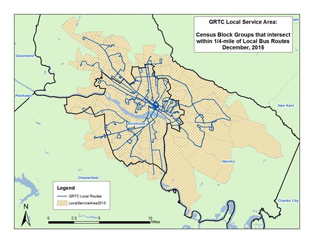 GRTC Transit System 2016 Program Update Demographic Data Collection and Analysis GRTC is required by FTA to develop demographic and service profile maps and charts as part of the Title VI update,