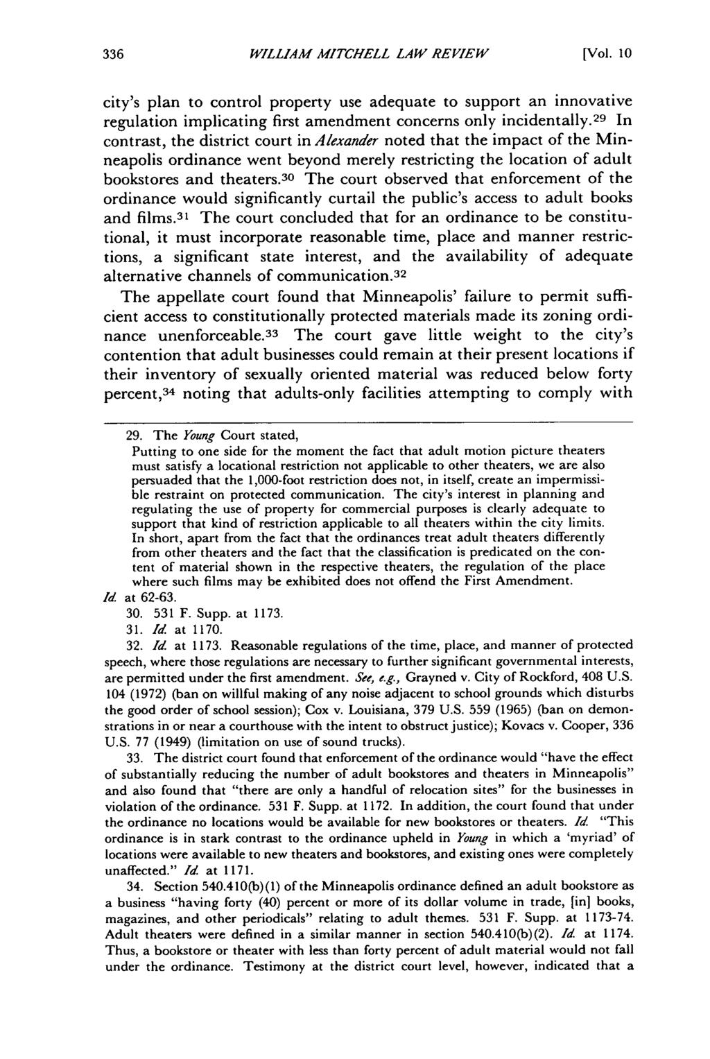 William Mitchell Law Review, Vol. 10, Iss. 2 [1984], Art. 7 WILLIAM MITCHELL LAW REVIEW [Vol.