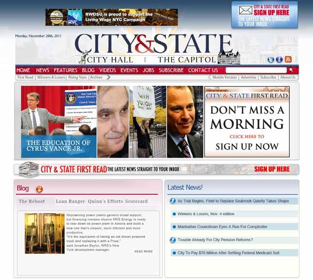 2012 CITY HALL THE CAPITOL website Politics. Policy. Personalities.