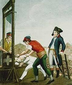 Opponents of Robespierre, afraid of the their own beheading by the guillotine, arrested him and some of his supporters On July 28, 1794 Robespierre was guillotined After Robespierre s fall, the