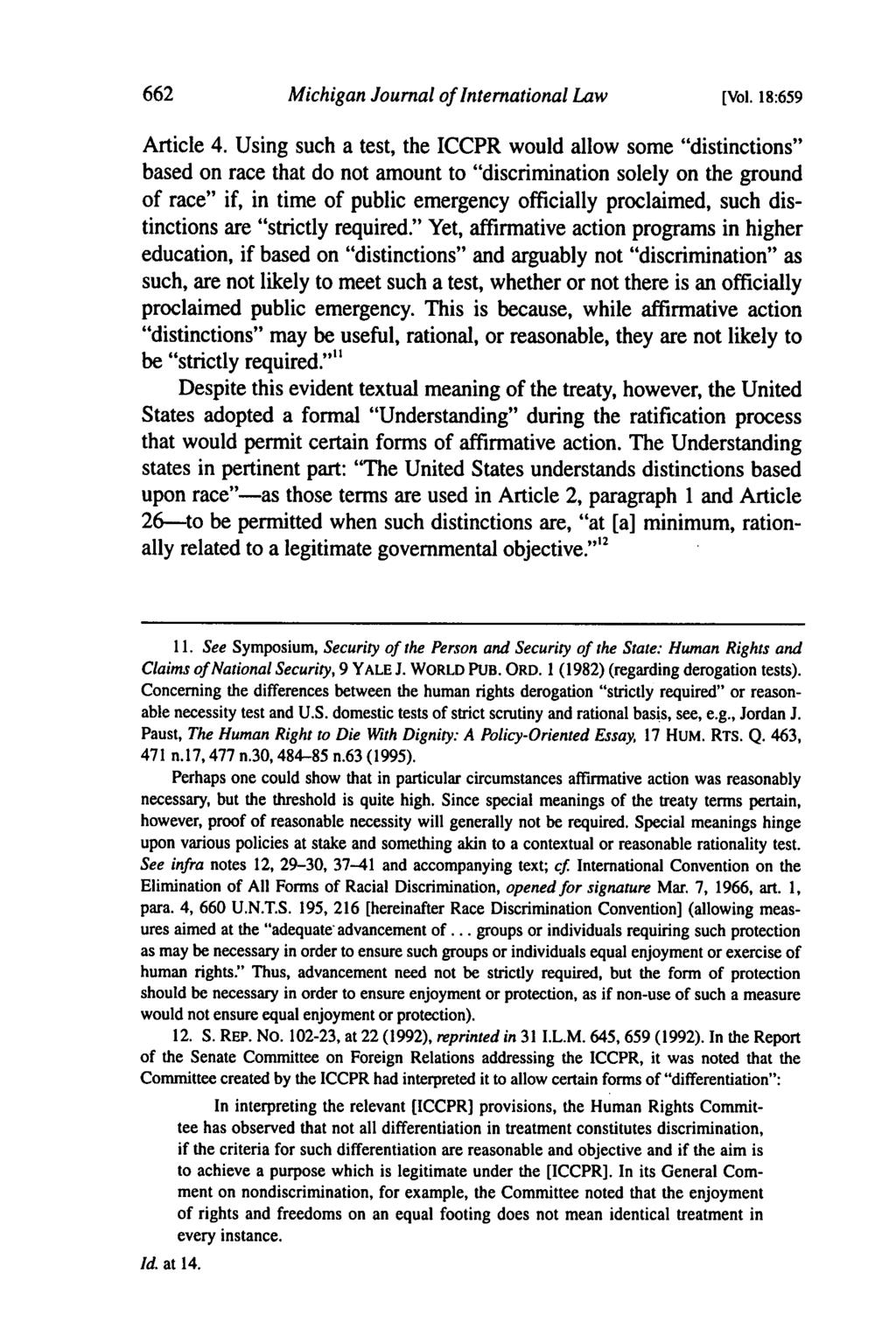 Michigan Journal of International Law [Vol. 18:659 Article 4.