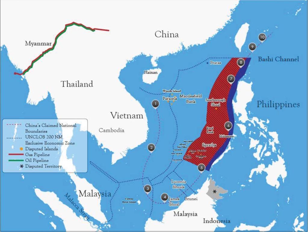OCEAN DEVELOPMENT & INTERNATIONAL LAW 159 Figure 1. Effect of China s Nine-Dash Line on the Philippines maritime entitlements under UNCLOS.