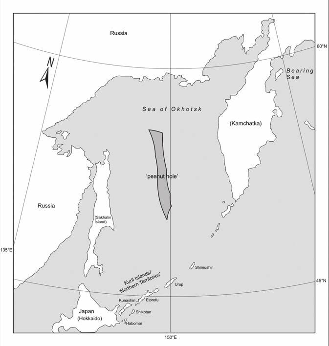 42 Clive Schofield and Andi Arsana Figure 2 The Sea of Okhotsk Peanuthole SOURCE: Authors research.
