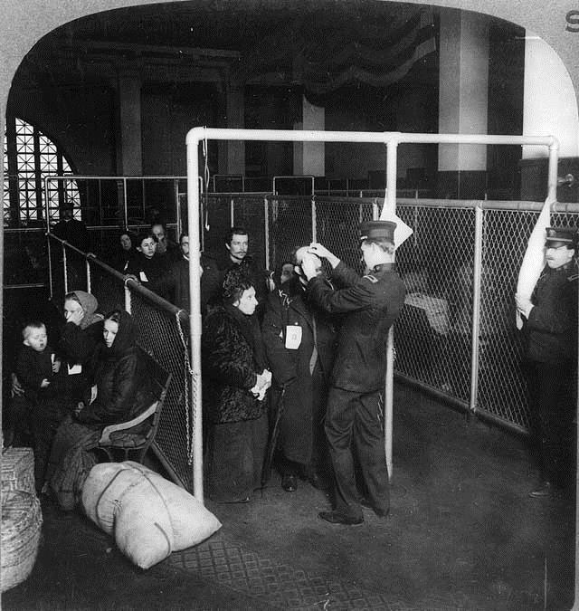Immigrants then faced a medical inspection -If