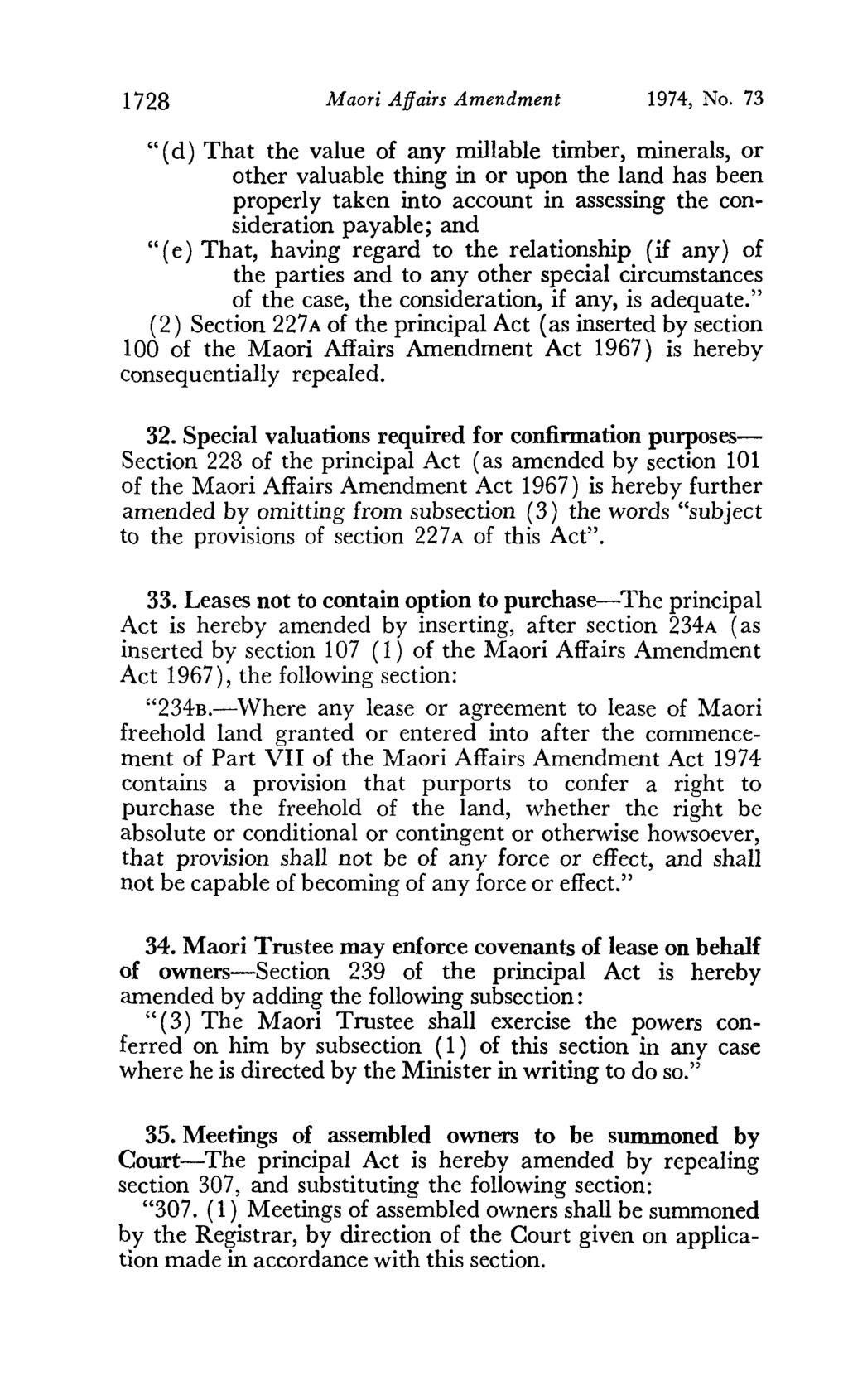 1728 Maori Affairs Amendment 1974, No.