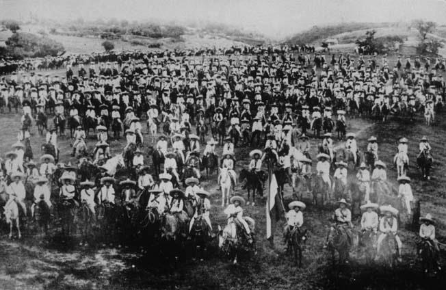 The Mexican Revolution 1912-1914: The various rebel armies fought battles all around Mexico against the national Army. Leaders such as Zapata and Villa rose to international fame.