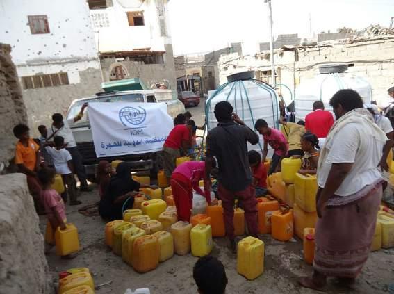 Lahj During the reporting period, IOM provided 84,000 liters of water to seven sites in Al Hawtah district for the benefit of 5,867 individuals.